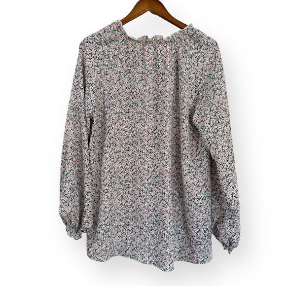 Show Me Your Mumu Charlene Peony Please Tunic Top Blouse Pink Green Floral Small - Picture 8 of 10